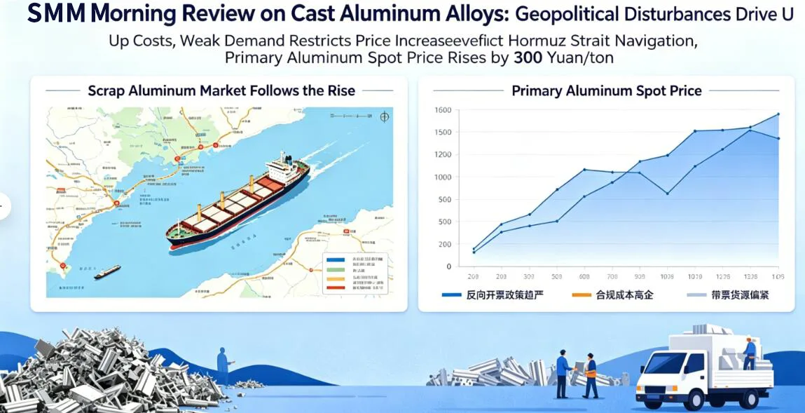 SMM Morning Comment on Cast Aluminum Alloy: Geopolitical Disturbances Push Up Costs, Weak Demand Restrains Price Increases